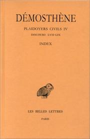 Cover of: Plaidoyers civils, tome 4 : Discours 62-70