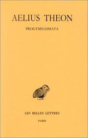 Cover of: Progymnasmata