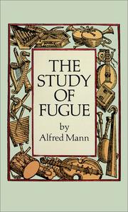 Cover of: The study of fugue