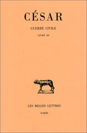 Cover of: La Guerre civile by César