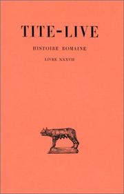 Cover of: Histoire romaine, tome 27 : Livre XXXVII