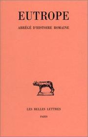 Cover of: Abrégé d'histoire romaine