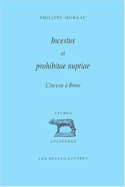 Cover of: Incestus et prohibitae : L'Inceste à Rome