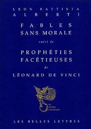 Cover of: Fables sans morale, suivi de "Prophéties facétieuses" de Léonard de Vinci