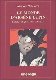 Cover of: Monde d'arsene lupin