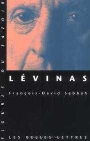 Cover of: Lévinas by François-David Sebbah