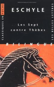 Cover of: Les sept contre Thèbes