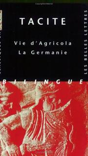 Cover of: Vie d'Agricola by P. Cornelius Tacitus