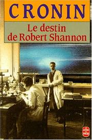 Cover of: Le destin de Robert Shannon,: Roman