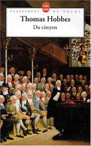 Cover of: Du citoyen by Thomas Hobbes, Gérard Mairet