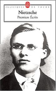 Cover of: Premiers écrits by Friedrich Nietzsche