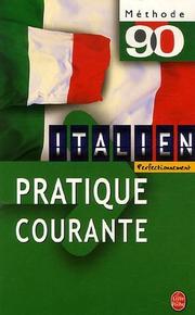 Cover of: La pratique courante de l'italien
