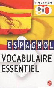 Cover of: Vocabulaire de l'espagnol d'aujourd'hui