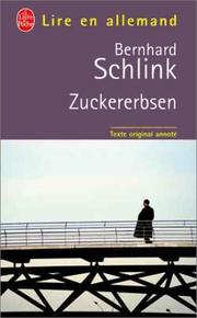 Cover of: Zuckererbsen by Bernhard Schlink