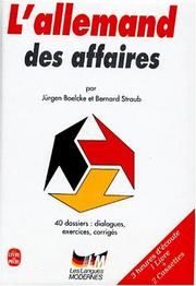 Cover of: L'allemand des affaires (livre + k7)