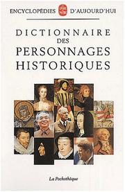 Cover of: Dictionnaire des personnages historiques