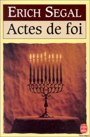 Cover of: Actes de foi by Erich Segal