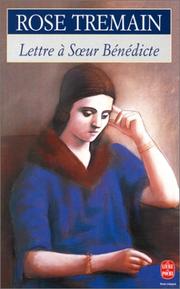 Cover of: Lettre à soeur Bénédicte