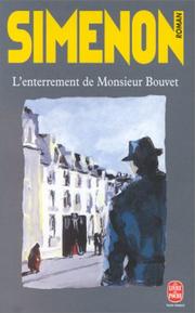 Cover of: L'Enterrement De Monsieur Bouvet by Georges Simenon