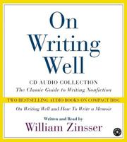 Cover of: On Writing Well CD Audio Collection by William Zinsser