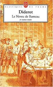 Cover of: Le Neveu De Rameau Satires Contes Et Entretiens