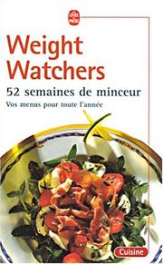 Cover of: 52 semaines de minceur  by Weight Watchers