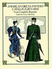 Cover of: American Dress Pattern Catalogs, 1873-1909 by Nancy Villa Bryk
