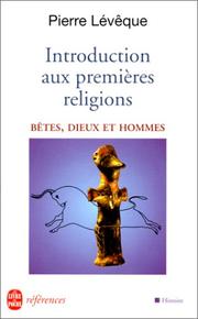 Cover of: Introduction aux premières religions