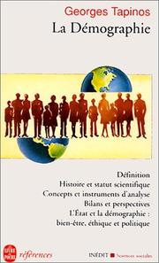 Cover of: La démographie