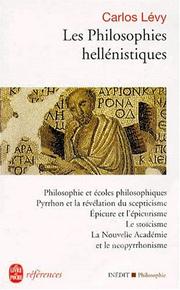 Cover of: Les philosophies hellénistiques