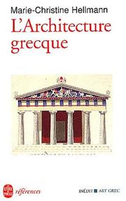 Cover of: L'architecture grecque