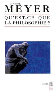 Cover of: Qu'est-ce que la philosophie?