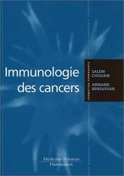 Cover of: L'immunologie des cancers