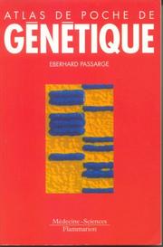 Cover of: Atlas de poche de génétique by Eberhard Passarge