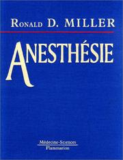 Cover of: Anesthésie