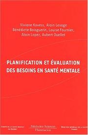 Cover of: Planification et évaluation des besoins en santé mentale