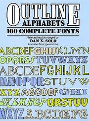 Cover of: Outline alphabets by selected and arranged by Dan X. Solo from the Solotype archive.