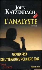 Cover of: L'Analyste by John Katzenbach