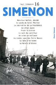 Cover of: Tout Simenon centenaire, tome 16 by Georges Simenon