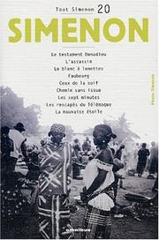 Cover of: Tout Simenon, centenaire tome 20 by Georges Simenon