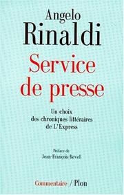 Cover of: Service de presse