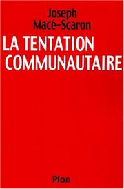 Cover of: Tentation Communautaire