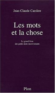 Cover of: Les Mots et la Chose
