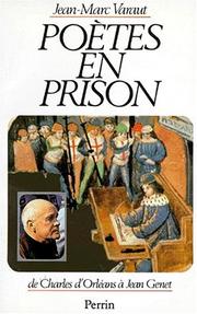 Cover of: Poetes En Prison by Jean-Marc Varaut