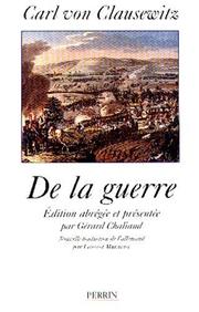 Cover of: De la guerre by Carl von Clausewitz