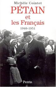 Cover of: Pétain et les Français (1940-1951)