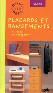 Cover of: Placards et rangements (meubles, étagères, placards malins...) by 