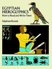 Cover of: Egyptian hieroglyphics by S. Rossini