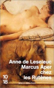 Cover of: Marcus Aper chez les Rutènes
