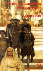 Cover of: Marcus Aper et Laureolus